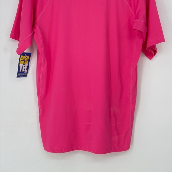 Ocean Outfitters Hot Pink Rash Guard Tee Short Sleeve‎ Top Women's Small 100% UV - Picture 6 of 9